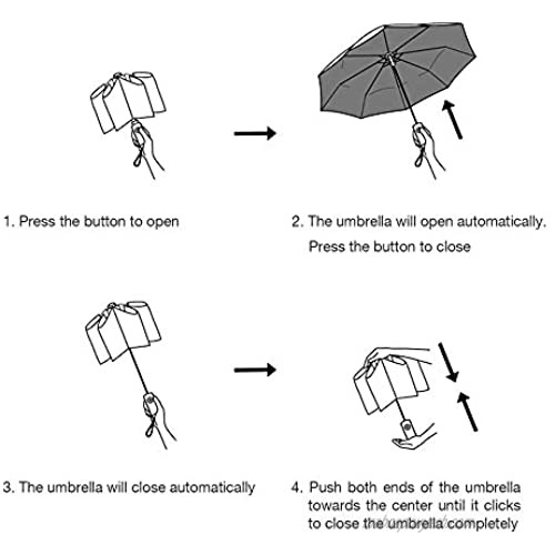 Dry Divas Umbrella - Fun Fancy Vibrant Colorful Compact Travel Umbrella (Rain Bubbles)