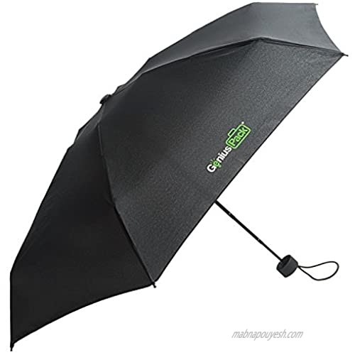 Genius Pack Micro Travel Umbrella v3.0 - Improved Frame - No-Hassle Locking Mechanism