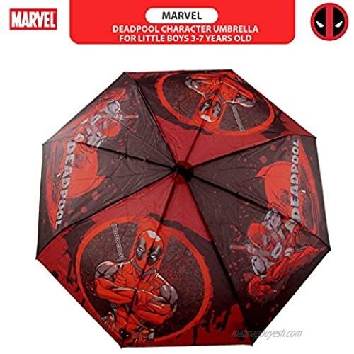 Marvel Comics Deadpool Superhero Collapsible Mini Umbrella (Youth/Mens)