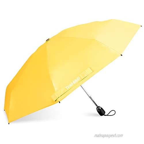 TradMall Automatic Mini Travel Windproof Umbrella Lightweight Compact Parasol with 99% UV Protection Auto Open & Close