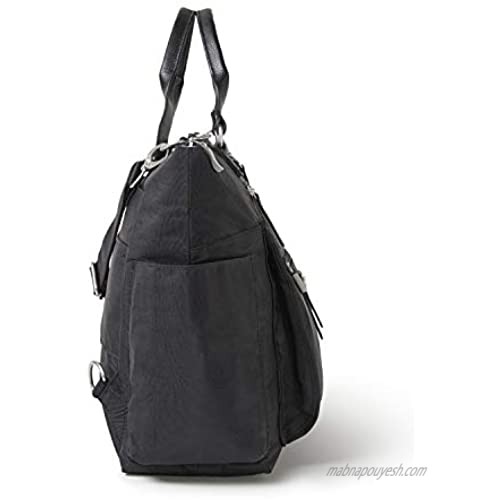 Baggallini Women's 3-in-1 Convertible Backpack Black One Size