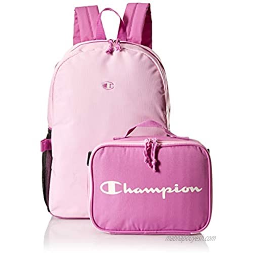 Champion Kids' Big Girls' Munch Backpack & Lunch Kit Combo  Purple/Pink  One Size