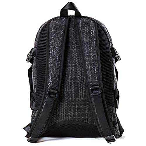 Dime Bags Classic Hemp Backpack | Original Hemp Backpack for Men & Women | Includes Secret Pocket & Odor Free Smell Proof Bag (Black)