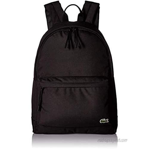 Lacoste Solid Canvas Backpack