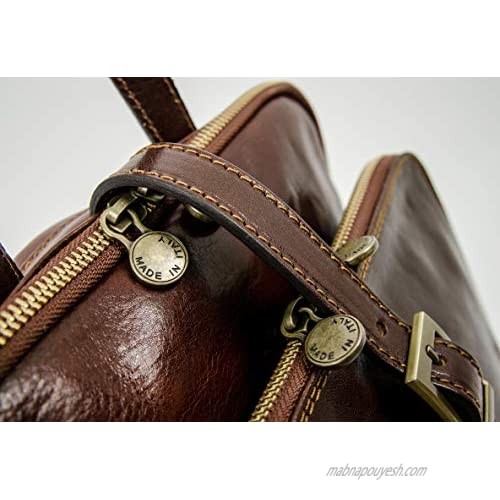 Leather Backpack Convertible to Shoulder Bag Daybag Travel Satchel Rucksack - Time Resistance