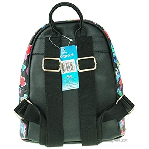 Lilo and Stitch - Stitch and Angel 10 Faux Leather All Over Print Backpack - 16013