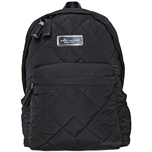 MARC JACOBS black quilted backpack M0011321 11.5 (L) x 14 (H) x 4 (W)