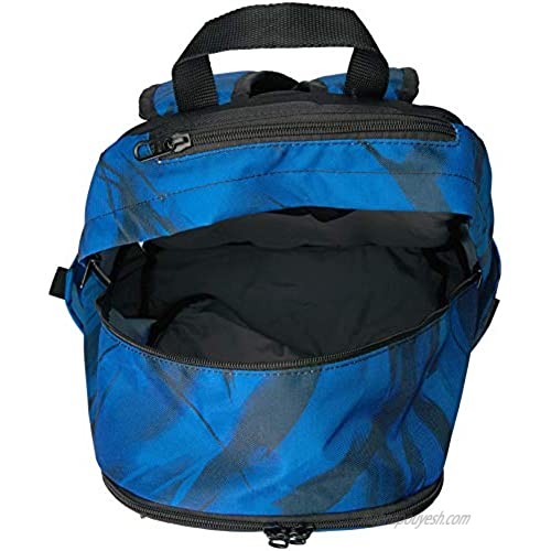 NIKE Brasilia All Over Print Backpack Gym Blue/Black/White X-Large