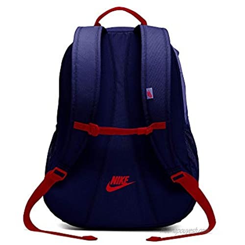 Nike Sportswear Hayward Futura Backpack for Men Large Backpack with Durable Polyester Shell and Padded Shoulder Straps Blue Void/University Red/University Red