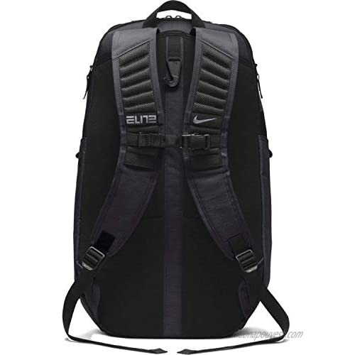 Nike Unisex Hoops Elite Pro Basketball Backpack (Dark Grey/Metallic Cool Grey)