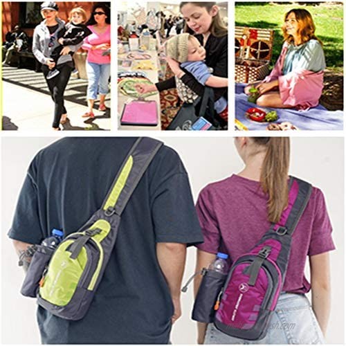 Shoulder bag Crossbody bag Leisure Postman Chest bag Men and Women Travel Mountaineering Waterproof Anti-theft
