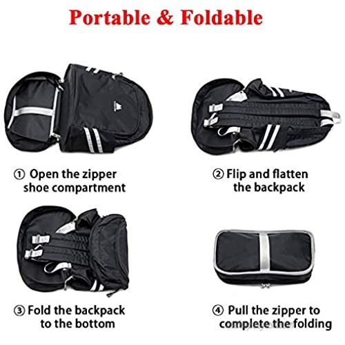 Women Sports Backpack Gym Bag with Shoe Compartment Wet Pocket Travel Backpacks Anti-Theft Pocket Water Resistant Workout Bag (Pink&Black)