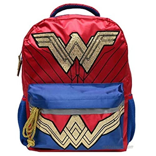 Wonder Woman Gold Glitter 16" Kids' Backpack