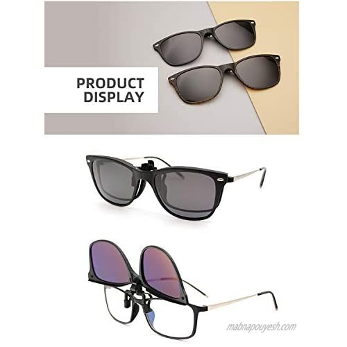 BAUHAUS Polarized Clip on Sunglasses for Men & Women UV Protection with Flip Up Anti Glare Fishing Driving Glasses …
