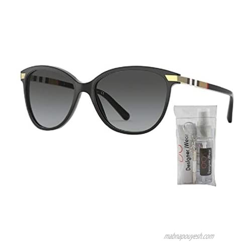 Burberry BE4216 Cat Eye Sunglasses For Women+FREE Complimentary Eyewear Care Kit