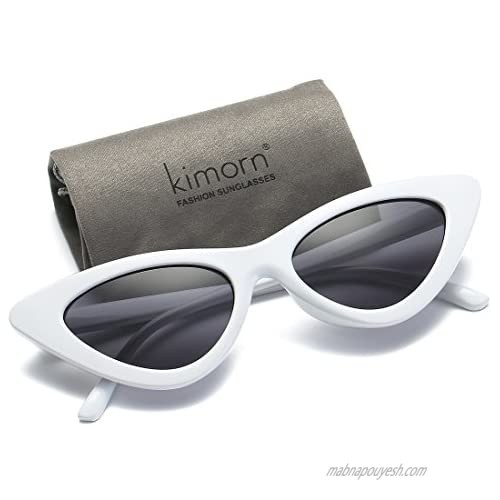 Kimorn Cat Eye Sunglasses Women Clout Goggles Kurt Cobain Retro Sun Glasses K0566