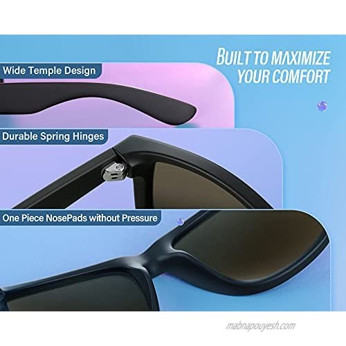 Polarized Sunglasses for Men Women UV400 Protection Unisex Ultralight