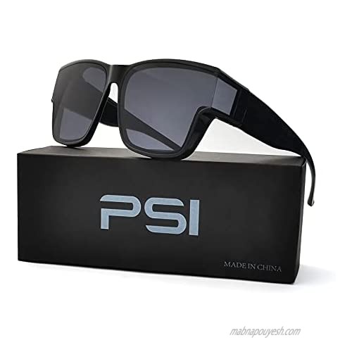 PSI Premium Wrap Sunglasses  Solar Shield Sunglasses  Sunglasses Fit over Glasses for Women and Men  UV400 Protection  HD for Driving