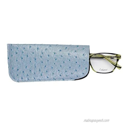 2 Pack Soft Slip In Eyeglass Case For Small To Medium Frames Reading Glasses Sunglasses Women & Men