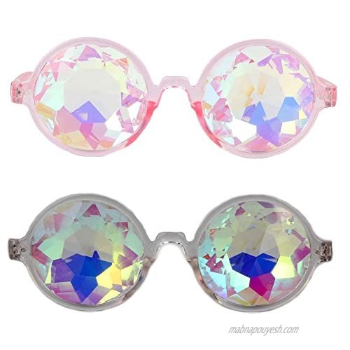 Festivals Kaleidoscope Glasses Rainbow Prism Sunglasses Steampunk Goggles