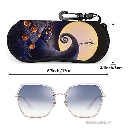glasses case with carabiner Night ultra light portable sunglasses eyeglasses bag soft