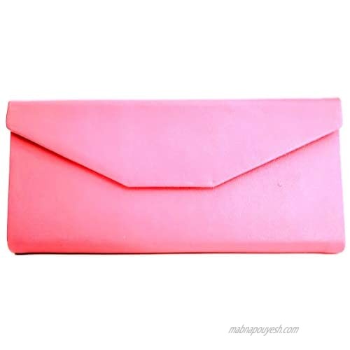 Hot Pink Faux LeatherHello Sunshine Sunglass Case Expandable or Folds Flat