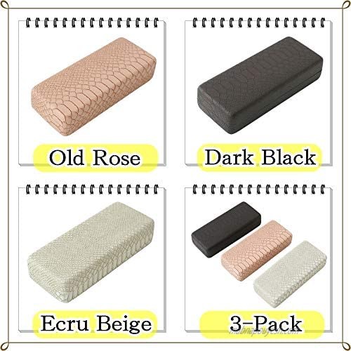 OKINAN Elegant Glasses Case of Animal Pattern Stylish and Portable Sunglasses Case with a Cleaning Cloth for Women