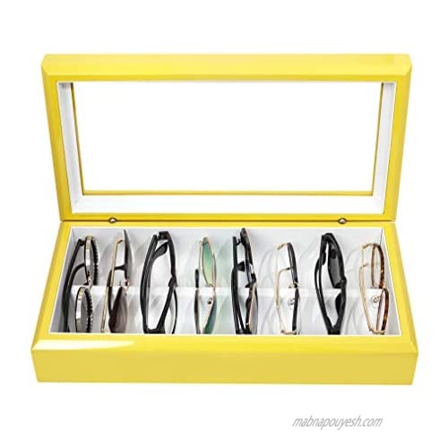 OYOBox Maxi Luxury Eyewear Organizer Lacquered Wood Box for Glasses + Sunglasses Limited Edition Colors