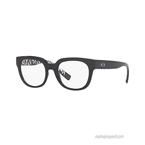 AX Armani Exchange Women's Ax3061 Square Prescription Eyeglass Frames
