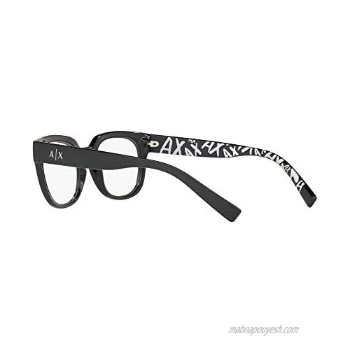 AX Armani Exchange Women's Ax3061 Square Prescription Eyeglass Frames
