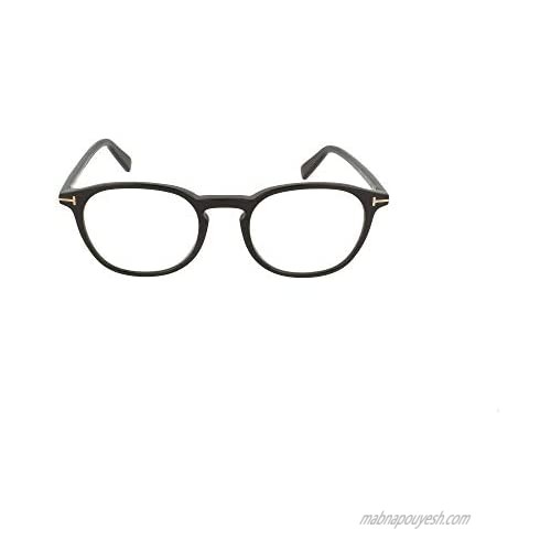 Eyeglasses Tom Ford FT 5583 -B 001 Shiny Black Rose Goldt Logo/Blue Block