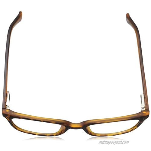 Foster Grant Women's Sheila Rectangular Reading Glasses Matte Tortoise/Transparent 50 mm + 1.5