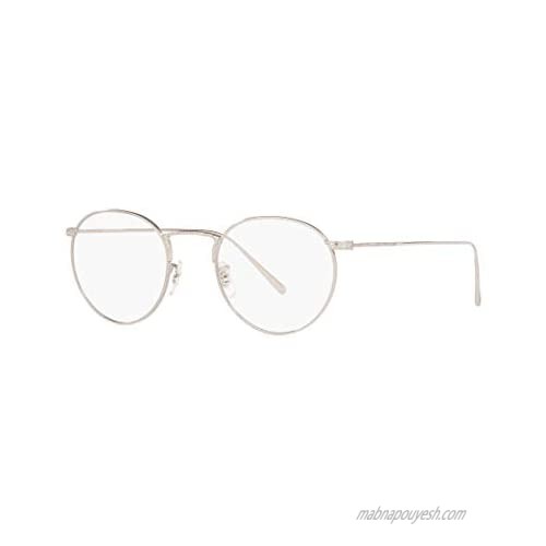 Oliver Peoples LAIN OV1259T - 5036 Eyeglass Frame SILVER w/Clear Demo Lens 46mm