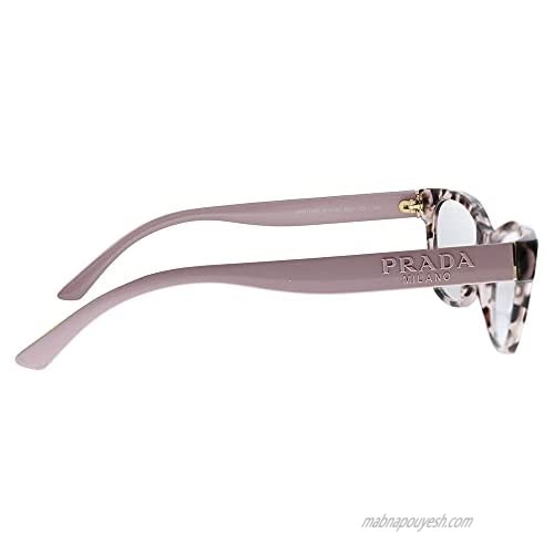 Prada PR 03WV ROJ1O1 Pink Plastic Rectangle Eyeglasses 53mm