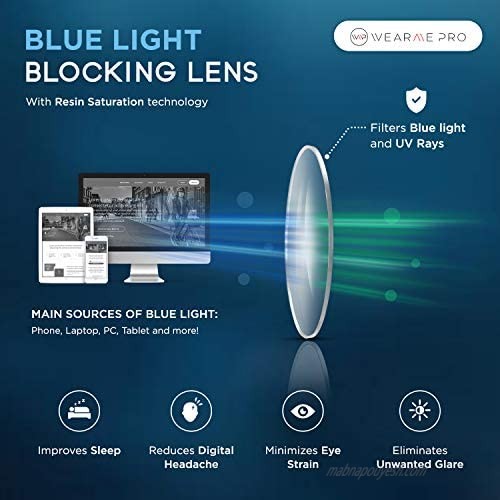 WearMe Pro - Premium Elegant Blue Light Glasses Cat Eye Oval Frame Design For Women