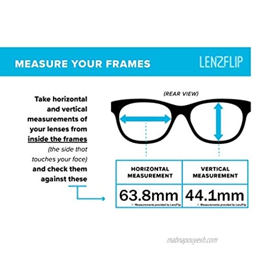 LenzFlip lenses Compatible with Costa Del Mar Mag Bay Sunglasses Polarized Replacement lenses - Crafted in USA : Sleek Blue Mirror