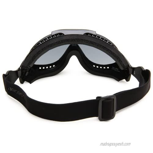Bobster Phoenix OTG Interchangeable Goggles Black Frame/3 Lenses (Smoked Amber and Clear)