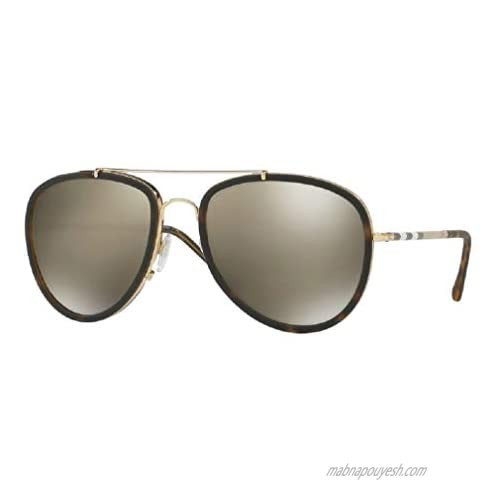 Burberry BE3090Q Pilot Sunglasses For Men+FREE Complimentary Eyewear Care Kit