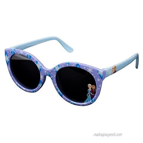 Disney Frozen Frozen Sunglasses &Soft Fuzzy Carrying Case Set for Girls - 100% UV Protection for Kids Frozen4 One Size