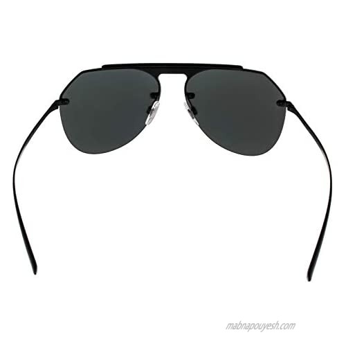 Dolce&Gabbana DG2213 Sunglasses 110687-34 - Matte Black Frame Grey DG2213-110687-34