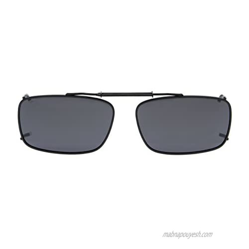 Eyekepper Grey/Brown/G15 Lens 3-pack Clip-on Polarized Sunglasses 54x34MM