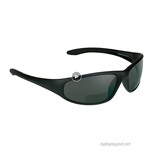 proSPORT Bifocal Sunglasses for Men Women Safety Readers Sport Dark Smoke Black