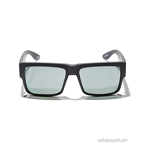 Spy Optic Unisex Cyrus Soft Matte Black/Happy Grey Green Polar Sunglasses