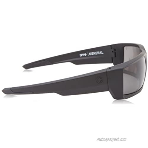 Spy Optics General Matte Black Wrap Polarized Sunglasses