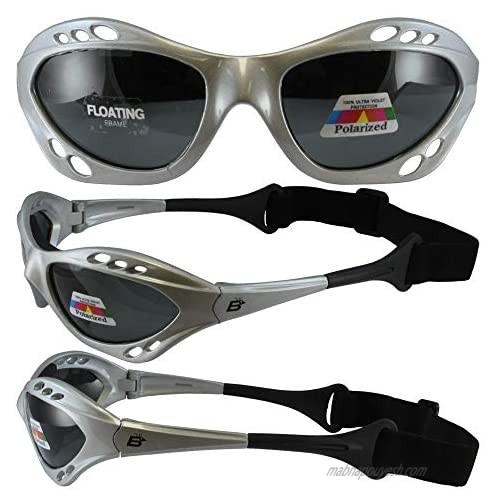 Three Pair Birdz Seahawk Polarized Sunglasses Floating Jet Ski Goggles Sport Kite-Boarding Surfing Kayaking Two Smoke One Blue Mirror Lens