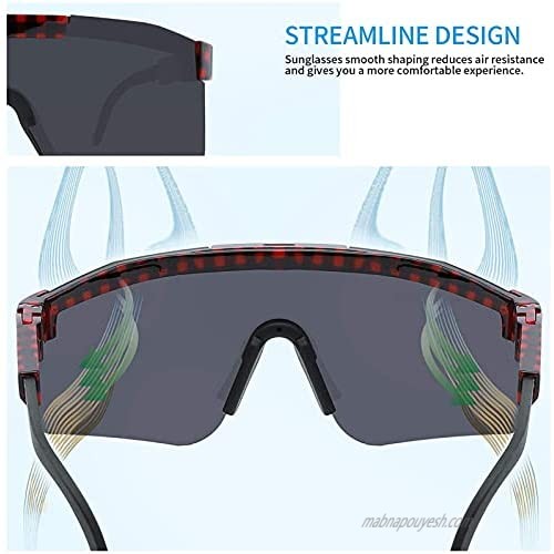 1 Piece Sunglasses Outdoor Windproof Sports Glasses UV400 Male and Female Polarized Sunglasses…