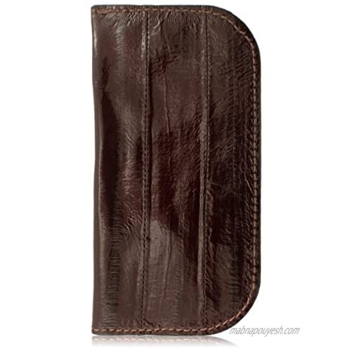 Genuine Pacific Eel Skin Leather Soft Glasses Case