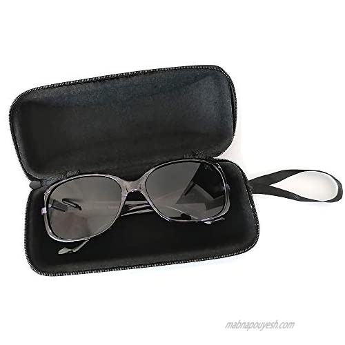 Hyyiyun 3 Pairs EVA Zipper Case for Reading Glasses Lightweight Sunglasses Hard Eye Glasses Case