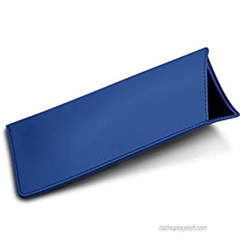 Lucrin - Case for Standard Size Glasses - Royal Blue - Genuine Leather