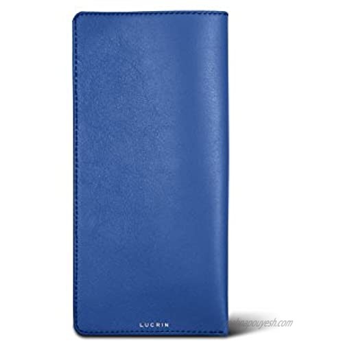Lucrin - Case for Standard Size Glasses - Royal Blue - Genuine Leather